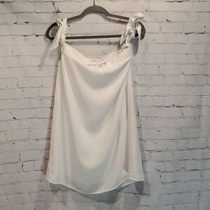 Urban Outfitters Kimchi Blue white off shoulder mini dress